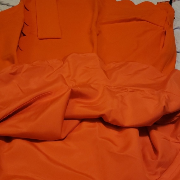 Nwt 2x Victoria Beckham dress mini orange - Picture 4 of 8